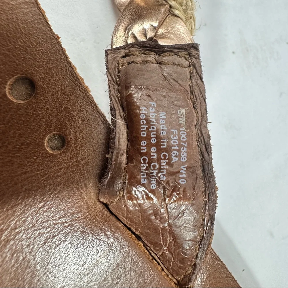 UGG Navie Braided Leather Sandals Sz 10‎